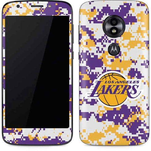 NBA Los Angeles Lakers Digi Camo Moto E5 Play Skin